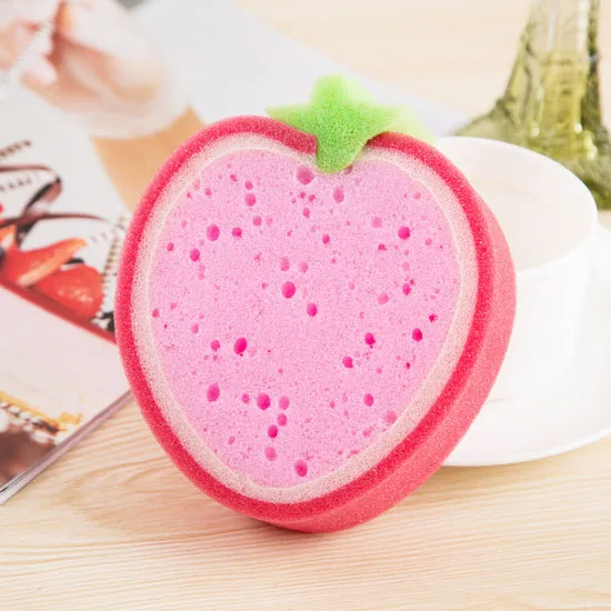 Kitchen Health Practical Cleaning Dishcloths Washing Decontamination Convenience 1 Hot Cute Rags Fruit Shape Scouring Pad Sponge