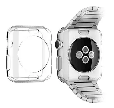 LEONIDAS Watch Cover for Apple Watch Case 42mm 38mm Series 3 2 1 Soft Slim TPU All-around Ultra-thin Screen Protector for iWatch