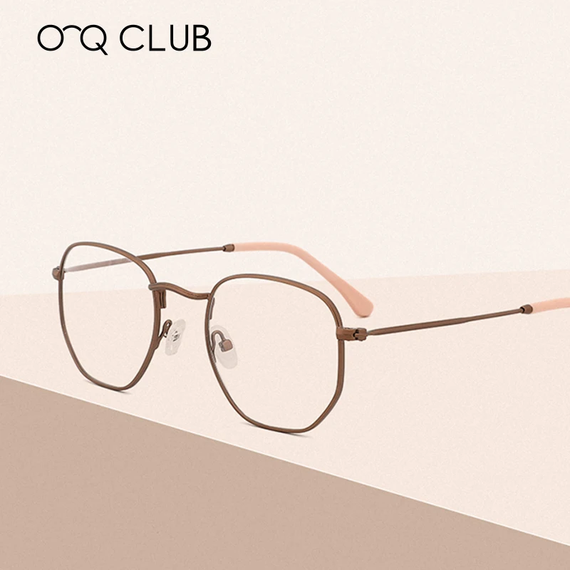 

Vintage Optical Glasses Frame Brand Designer Eyewear Retro Polygonal Eyeglasses For Men and Women Metal Myopia Eyewear