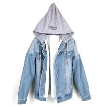 Светло-синяя Повседневная теплая джинсовая куртка из овечьей шерсти на пуговицах, новинка года, осенняя Женская куртка, уличная одежда с длинным рукавом, куртка для девочек, пальто