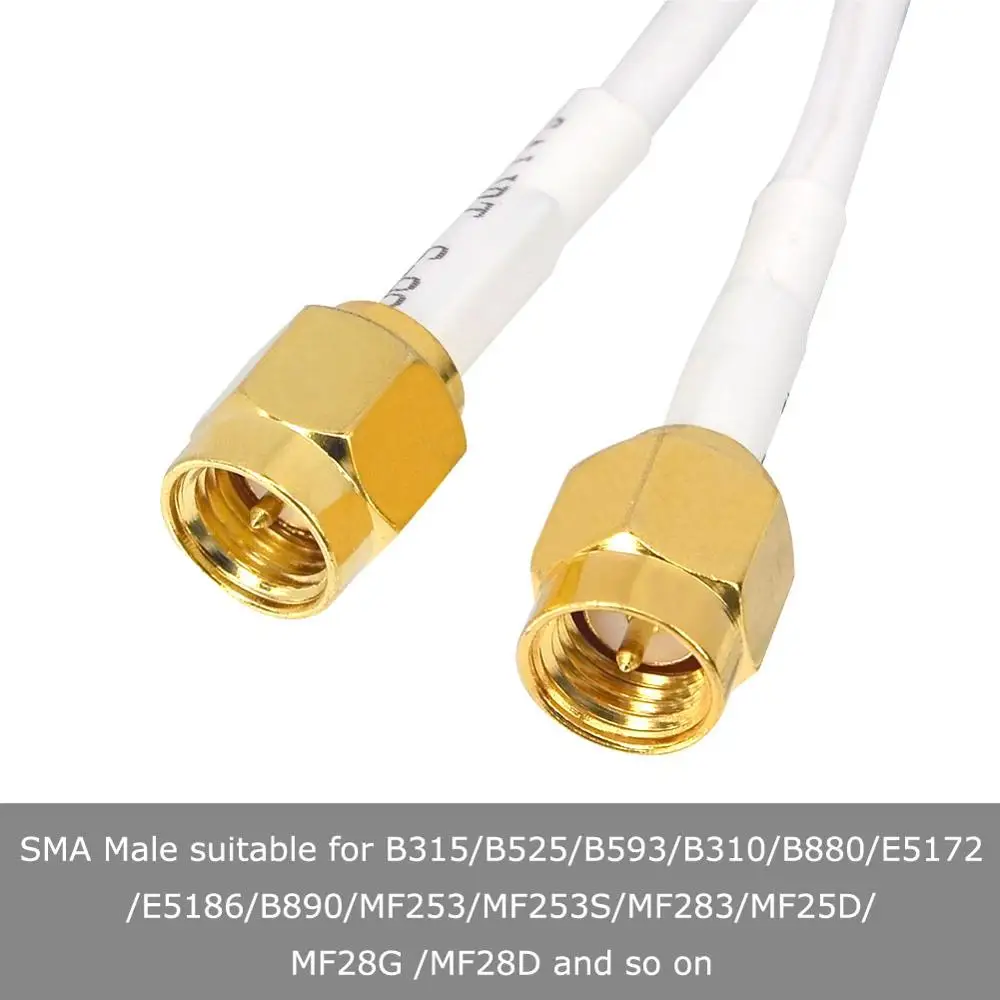 Новинка 4G антенна 28dBi SMA Male/CRC9/TS9 Aeria для 4G LTE FDD/TDD маршрутизатор модем E3272 E5372 E5573 E3372 B315 B525 B593 B31 - Цвет: SMA Male