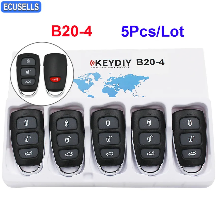5 Pcs/Lot Universal 3 Button Remote Control Smart Car Key Fob B Series