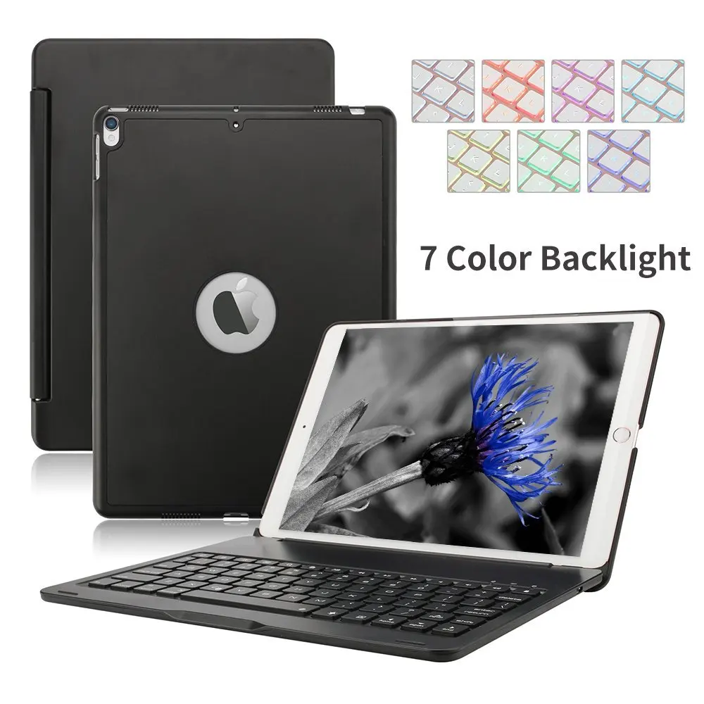 

For Apple iPad Pro 10.5 Keyboard Case, Backlit Aluminum Wireless Bluetooth Keyboard Case for Apple iPad Pro Cases with keyboard