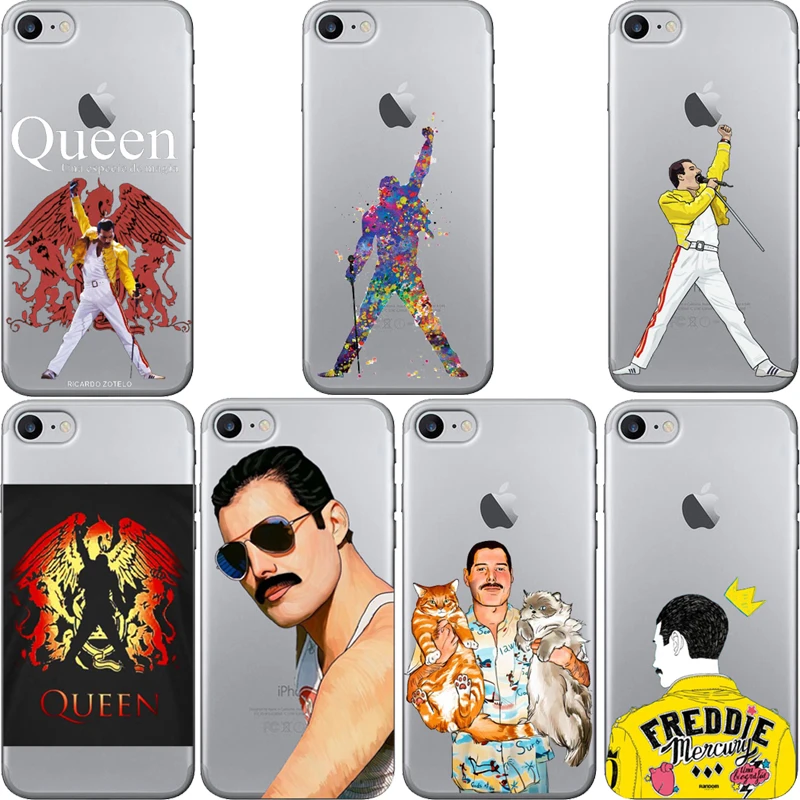 Freddie Mercury Rainha Queen band мягкий силиконовый чехол из ТПУ для iPhone11 11pro Max X XR XS 8 8Plus 7 7Plus 6