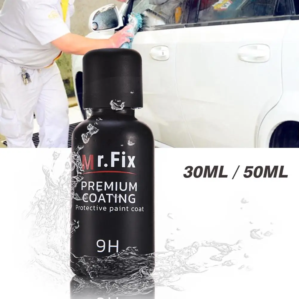 30ML / 50ML Mr. Fix Upgraded 9H Car Polish Liquid Ceramic Coat Super Hydrophobic Coating Crystal Se