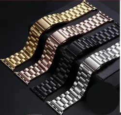 Оптовая продажа 10 шт./лот 38 мм 42 мм из нержавеющей стали Смотреть полоса бретельки соединяются браслет ремешок для iwatch для Apple Watch band-AW001