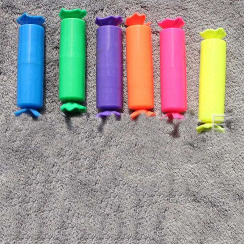 

New 6Pcs/lot Candy Fluorescent Highlighter Pens Water Color Marker Pens Cute Kids Gifts Material School Office Supplies