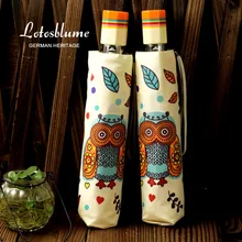 Оригинальные носочки для детей с милым Совы из 3 складной автоматический зонт от дождя plegable расцветка: пёстрая и элементы новизны высокого качества