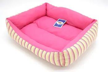

Pet Bed Dog Nest Soft Velvet Thicken Vertical Stripes Rectangular Winter Warm Pet Dog Cat Bed Washable Puppy Pet Bed