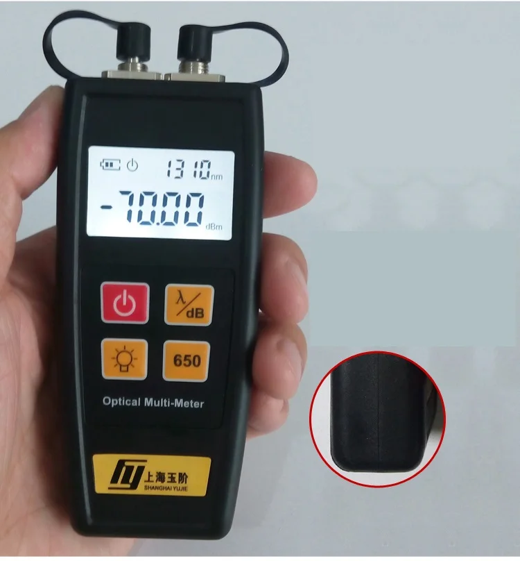

Free shipping Handheld YJ-550 Fiber Optic Power Meter Laser Light Source and 10MW Fiber Optic Visual Fault Locator