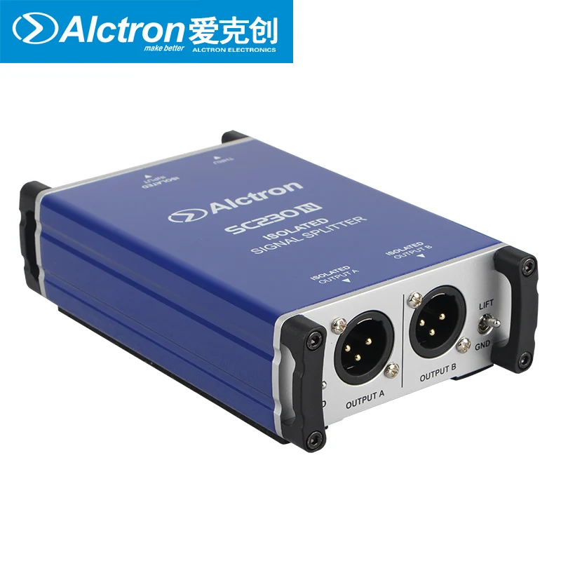 Alctron SC230N Профессиональный DI Box микрофон сплиттер Сплит мужской Микрофон XLR вход на 2 XLR выход