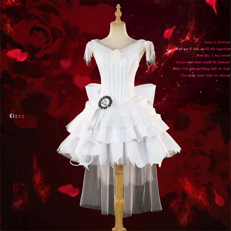 Предпродажа Аниме Косплей Черный Дворецкий Ciel Phantomhive and Elizabeth Lizzy косплей костюм белое свадебное платье