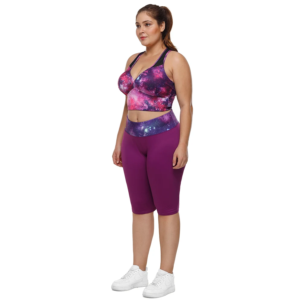 Plus Size Workout Sports Crop Tops Gym Racerback Seamless Yoga Fitness Sport Bra Top Padded Activewear for Women Tops Crops