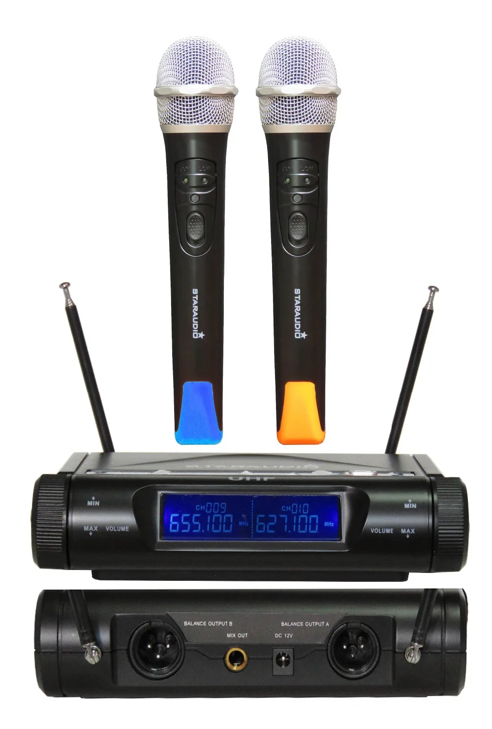 2ch dj uhf handheld microphone 