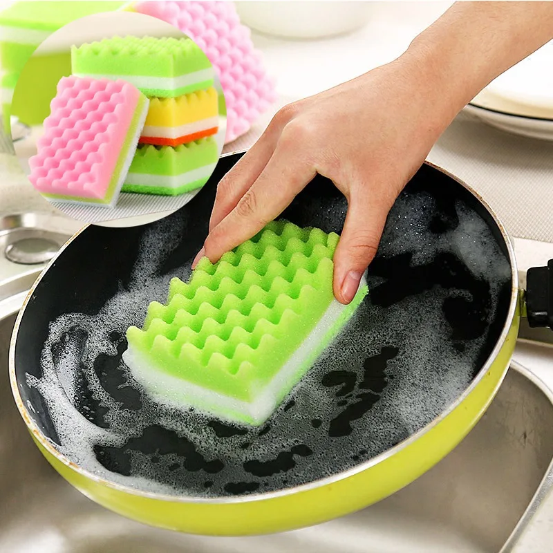 Салфетка для мытья посуды губки 3 шт./компл. по поставке товаров для дома чистящие салфетки сильные обеззараживающие вещества высокоэффективный кухонные полотенца кухонные тряпки
