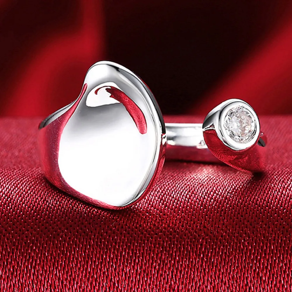 

High Quality Silver 925 Jewelry Adjustable Rings For Women Wholesale Christmas Gifts