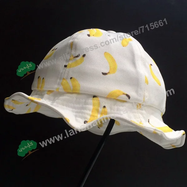 Прекрасный банан фрукты ведро шляпы с принтом шляпа от солнца для женщин шляпа от солнца Chapeau Touca дизайнер шляпа рыбака Casquette - Цвет: banana white