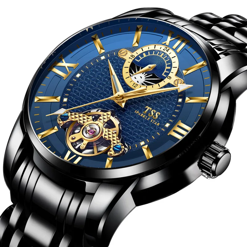 TSS T6019 Genuine watch men's mechanical watch tourbillon automatic