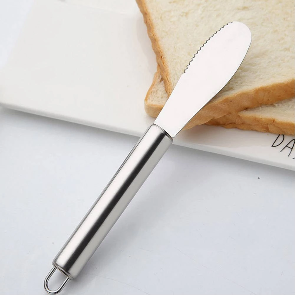 Sawtooth Spatula Cutter Stainless Steel Butter Knife Spreader Wide Blade Tablewear For Cheese Sandwich Kitchen Gadgets