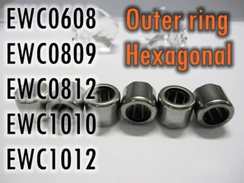 

10PCS/LOT One Way Needle Bearing EWC0608 EWC0809 EWC0812 EWC1010 EWC101 ( Outer ring: Octagon Hexagonal ) Fishing gear Bearing