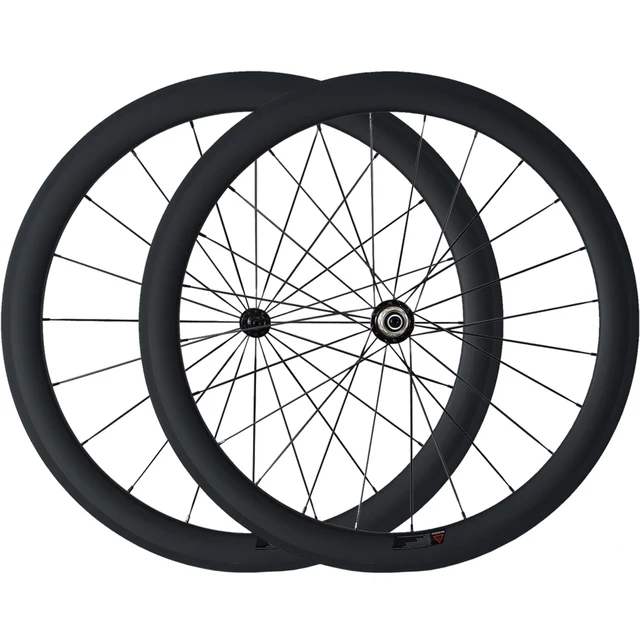 Best price at $356 Cheap 700C 50mm Carbon Clincher Tubular Powerway R13 Hubs Wheels 3K Matte or Glossy Road Bike Wheels Bicycle Wheelset