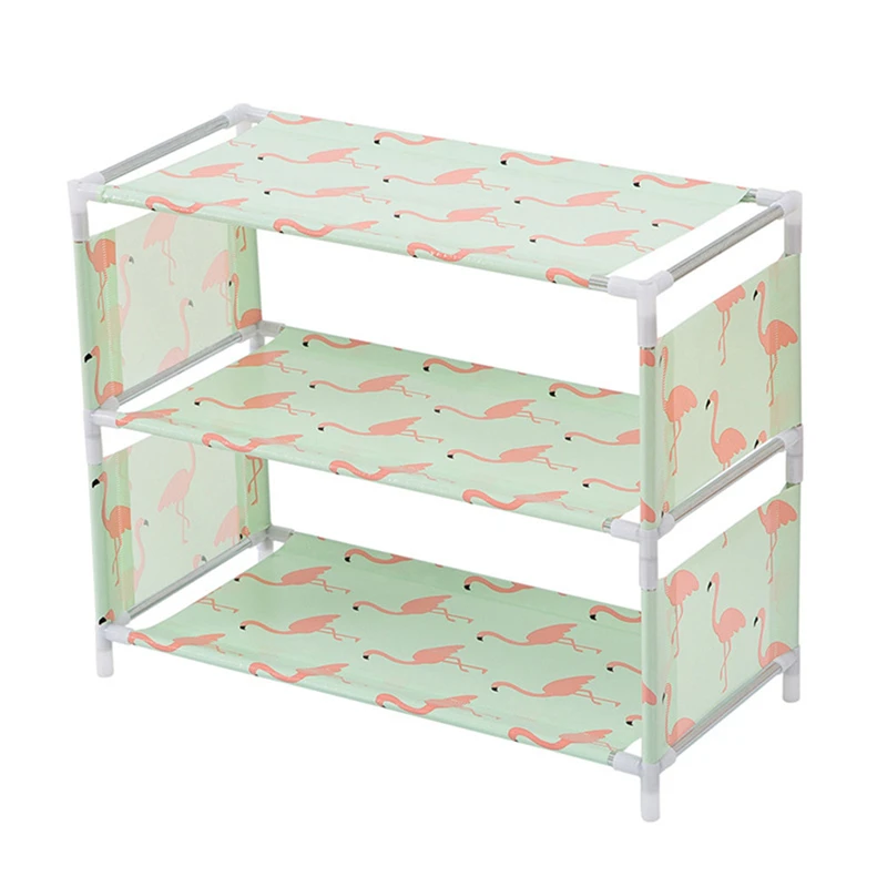

1 Pcs Simple Shoe Cabinets Ironwork Multi-layer Assembly of Shoe Rack with Modern Simple Waterproof Dustproof Shoe Cabinet
