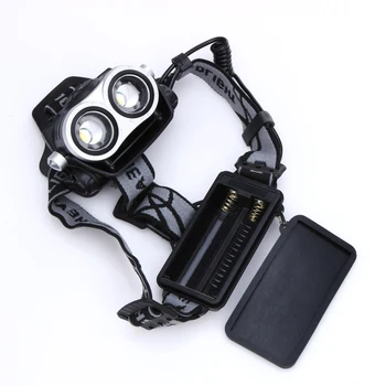 

Zoom Rechargeable Headlight 18650 Led Headlamp Waterproof 10000Lm 2x T6 LED Head Lamp Light 18650 Headlamp Headlight Torch USB