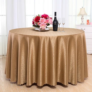 

ROMANZO Luxury Design Polyester Round Table Cloth Rectangular Tablecloth Machine Washable Party Supply Christmas Decoration