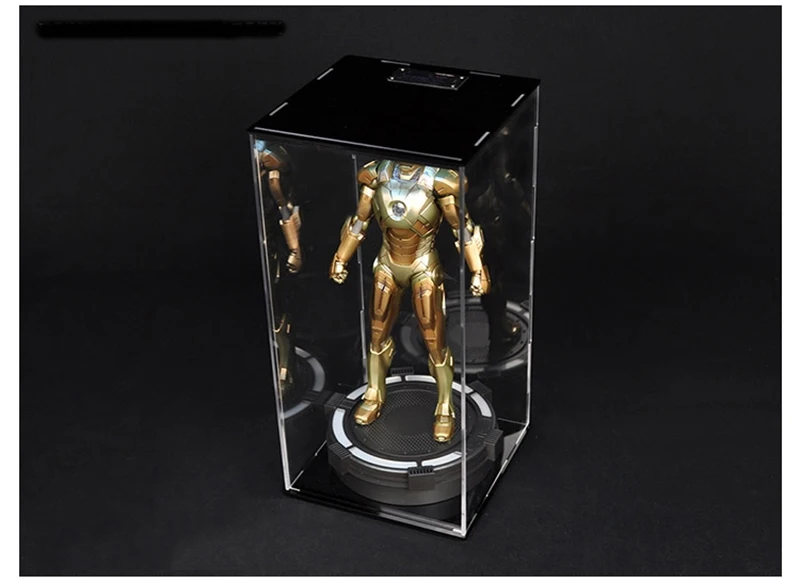 1/12 шкала дисплей коробка подставка база для comicave Ironman железный человек дисплей акриловый зал бронированная коробка без пыли