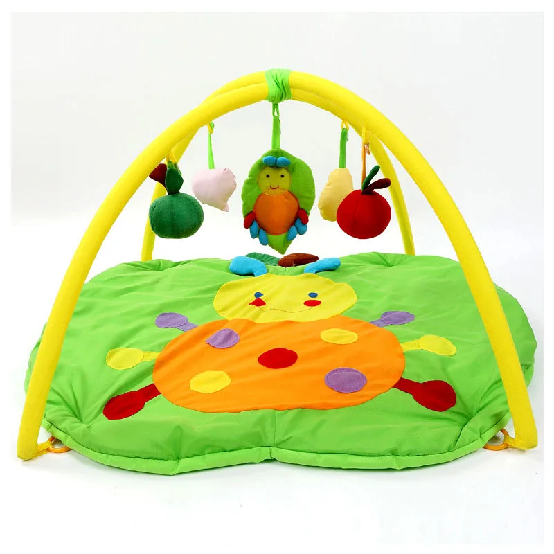 

Baby Gym Blanket Game Pad Crawling Carpet Baby Toys Bundle Full Month Baby Gym Activity Playmat with Plush Toys Kids Play Mat