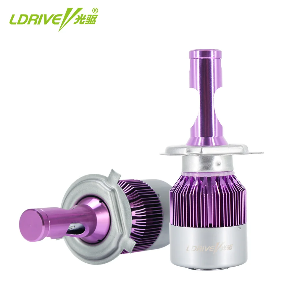 LDRIVE 2 шт. H4 LED H7 H11 9006 HB4 H1 H3 HB3 CSP светодиодная Автомобильная фара 48 Вт 4800лм лампа
