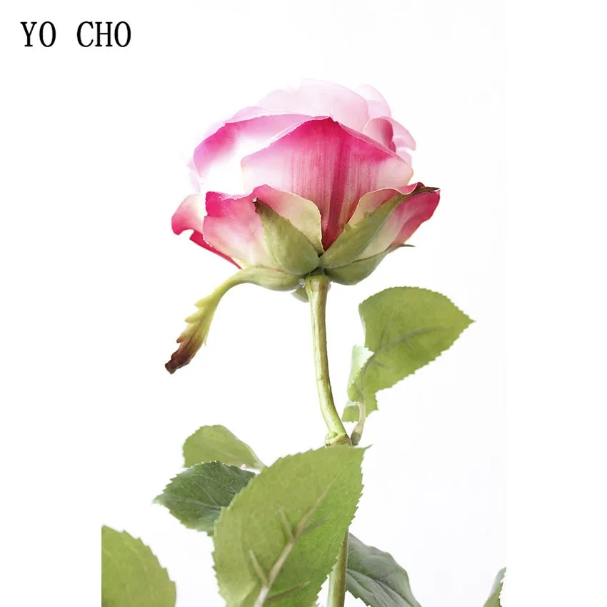 roses artificial flower fake flower silk peonies  (4)