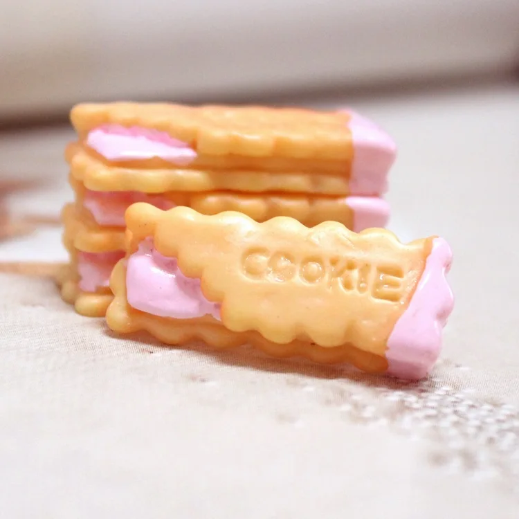 

6Pcs Strawberry Jam Cookies Polymer Slime Box Toy For Children Charms Modeling Clay DIY Kit Accessories Kids Plasticine