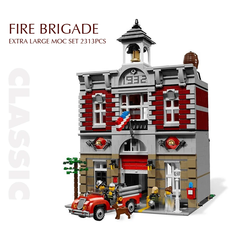 

Pandadomik Extra Large 2313pcs Building Blocks Kit Toys City Fire Brigade Toy Bricks Constructor Designer Toys for Children