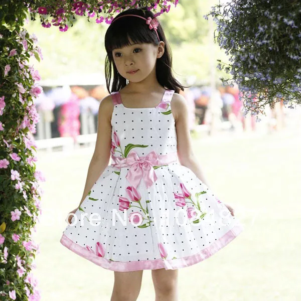 New Fashion Dress Girls Kids Watermelon Red Wear Roses with Lace ...