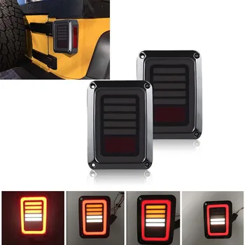 

2017 Newest for Jeep Wranlger JK 07-17 LED Tail light Pair LED Brake Lamps Rear Turn signal Light Reverse Taillights
