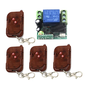 

Multifunctional Brand Interruptor Remote Control Switch DC 12V 10A 1CH 433 MHz high quality Transmitter Receiver SKU: 5576