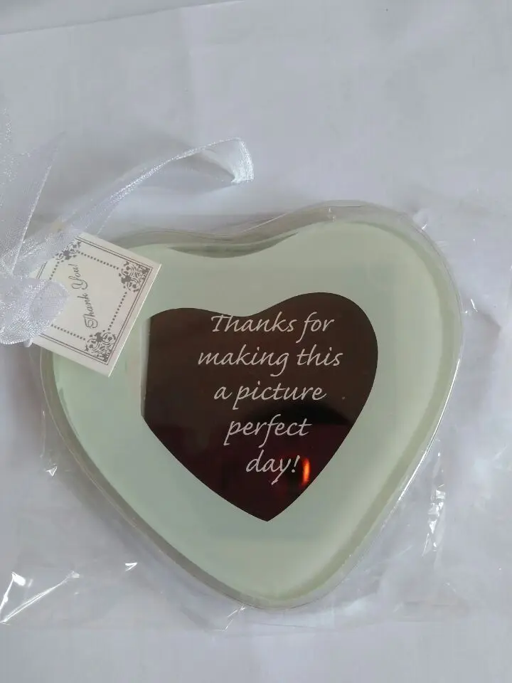 Коврик для чашки подарок на свадьбу и раздаточный материал для гостей-европейский стиль в форме сердца стеклянные подставка для фото вечерние блага