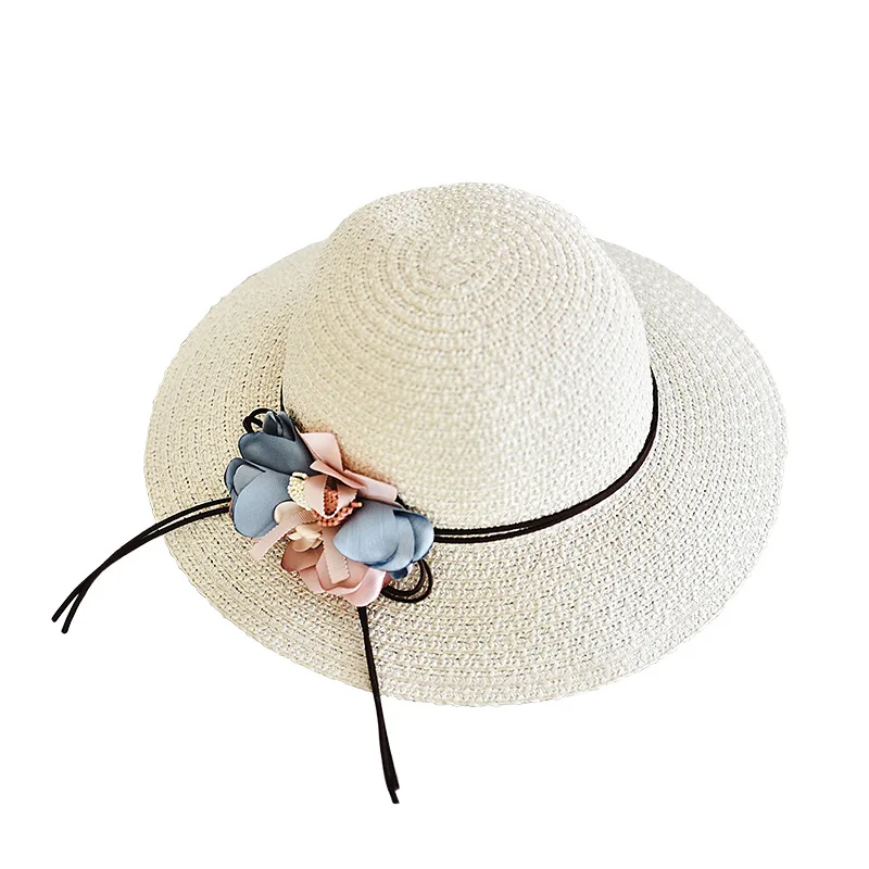 قبعات للحماية من الشمس للنساء الإناث الصيف شاطئ كاب الصياد زهرة القش قبعة الساحلية الأشعة فوق البنفسجية قناع في الهواء الطلق الشمس واسعة حاف... قبعات للحماية من الشمس للنساء الإناث الصيف شاطئ كاب الصياد زهرة القش قبعة الساحلية الأشعة فوق البنفسجية قناع في الهواء الطلق الشمس واسعة حاف...
