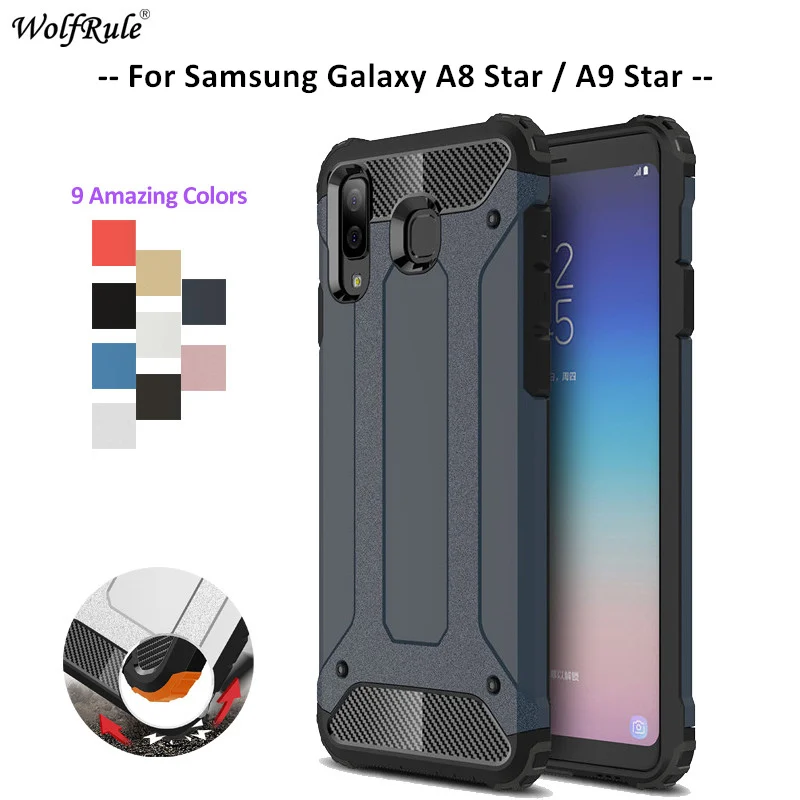

For Cover Samsung Galaxy A8 Star Case TPU & PC Armor Bumper Funda For Samsung A9 Star Phone Case For Samsung A8 Star Cover 6.3''