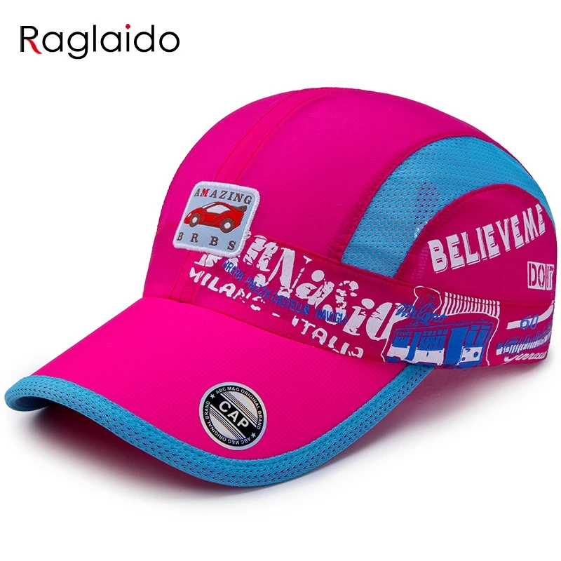 

Raglaido Baseball cap for girl summer children's baseball cap for a boy sun shower goods for tourism 3-14years hat RGSHY024