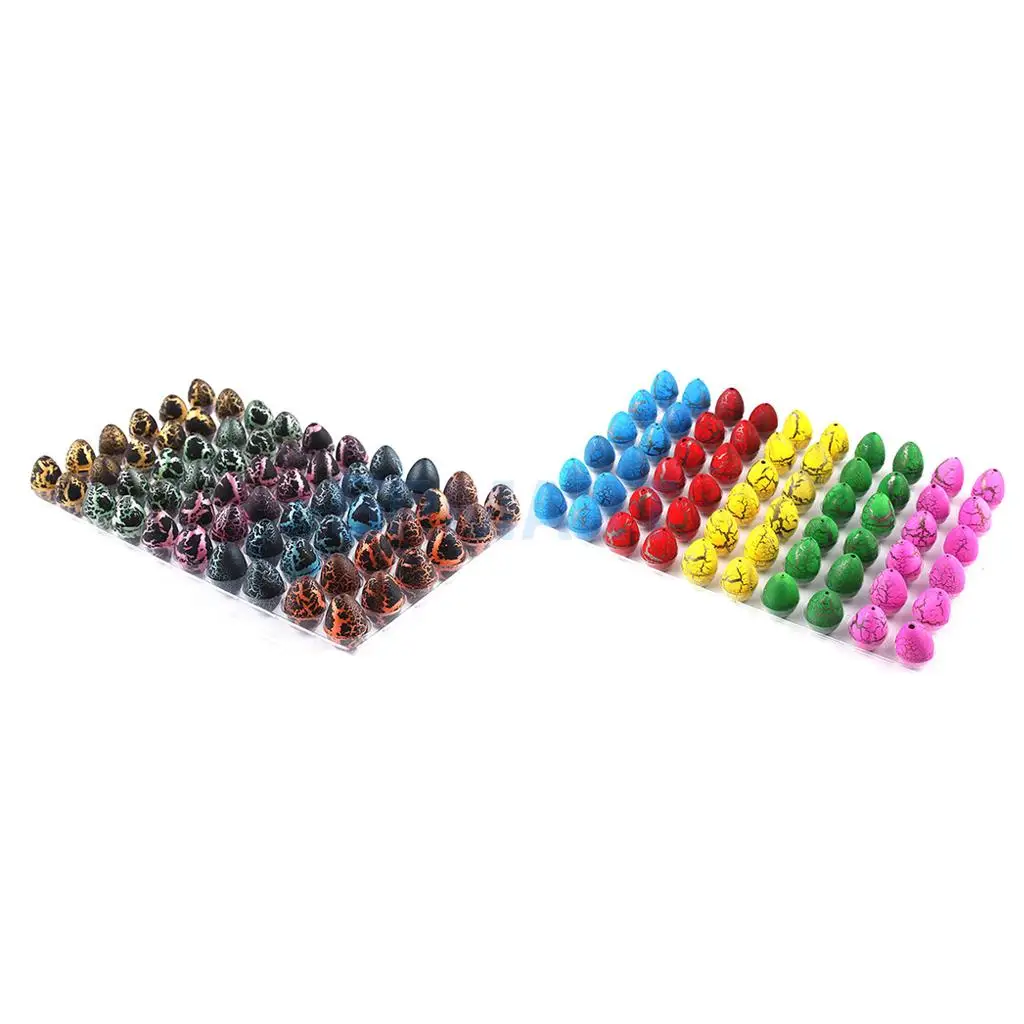 120Pcs Colorful Magic Add Water Dinosaur Hatching Dino Growing Eggs Kids Toy