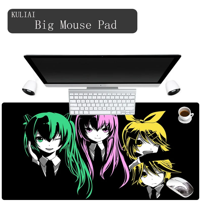 

XGZ High-end Anime Gaming Mouse Pad 40x90cm Hatsune Miku Gaming Mousepad Gear Gamer Mouse Pad Keyboard Computer Big Play Mats