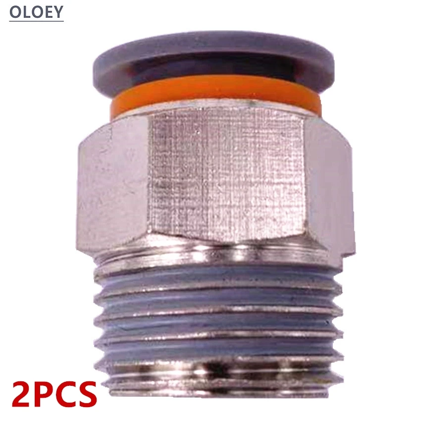 

2PCS PC Pneumatic Connector For Air Pipe One-Touch QUICK Coupling Brass Fitting4 6 8 10 12 14 16mm Hose Tube Big Discount