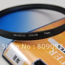 Godox 77 мм Постепенное голубой цвет фильтр объектива