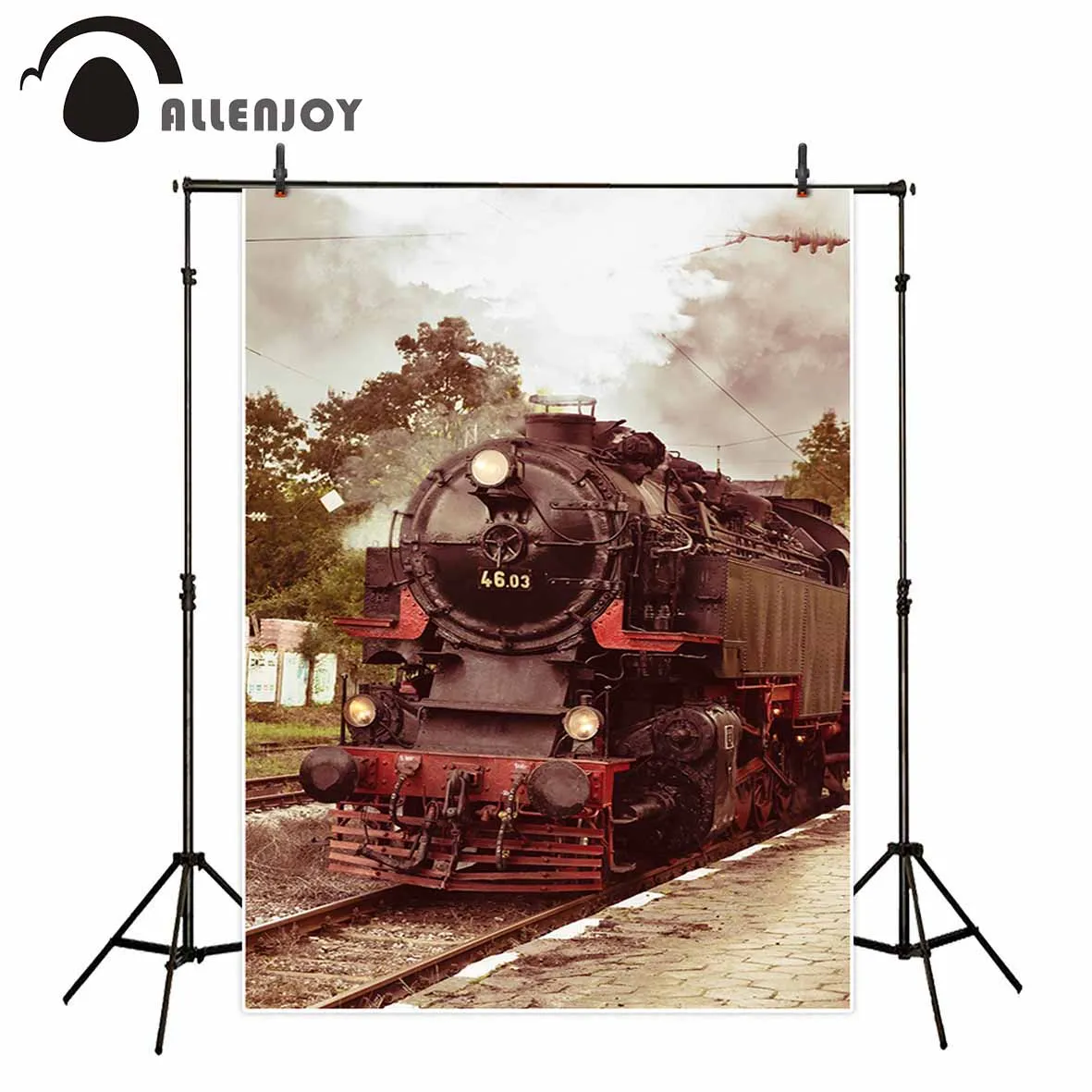 Allenjoy винтажный фон для фотосъемки с эффектами поезда проблемный тропинка