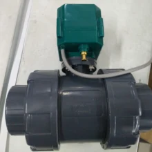 Без штурвал задвижки AC85-265V CTF-001 10NM CR03 CR04 DN25 DN32 DN40 датчик обнаружения утечки воды Союза Электрический ПВХ шаровой кран, клапан для воды