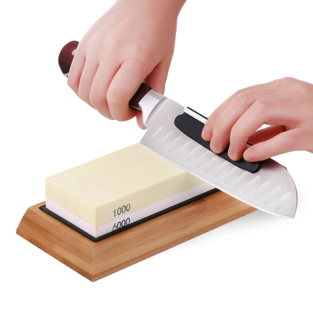 Knife Sharpener Sharpening Stones1000/6000 Supe Fine Combination Double