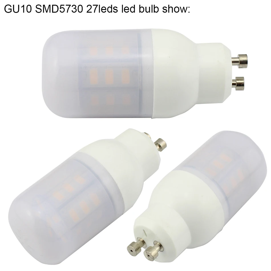 10 шт Ac Dc 12 24 v люминесцентная лампочка вольт E27 E12 E14 B22 G9 GU10 кукурузы лампы 4 w 5730