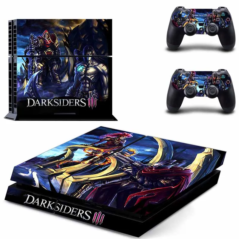 Darksiders 3 PS4 полный кожи Стикеры лицевые панели для sony playstation 4 консоли и контроллера